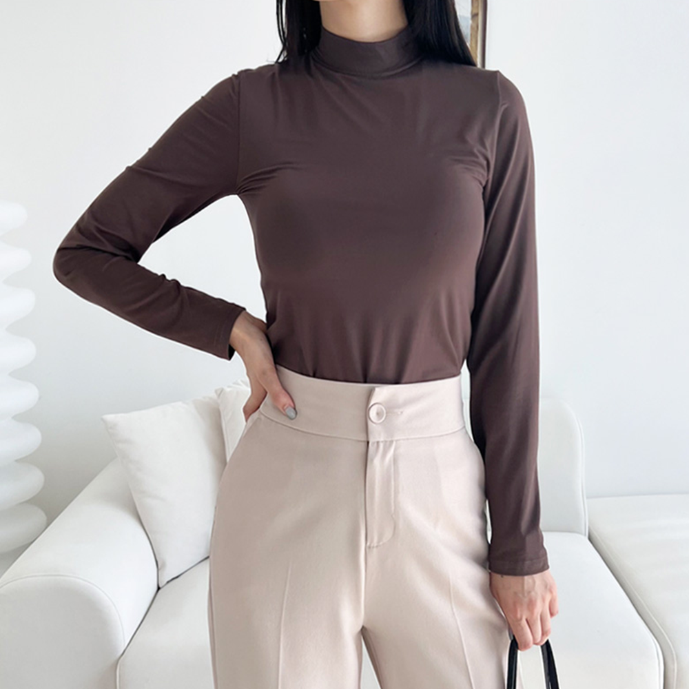 브라티 필라테스 요가 복장 캡내장 브라캡 긴팔 티셔츠 이미지 8
