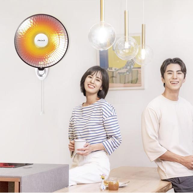 신일 벽걸이히터 식당용 벽걸이온열기 사무실 선풍기 난로 SEH-SRW900WH