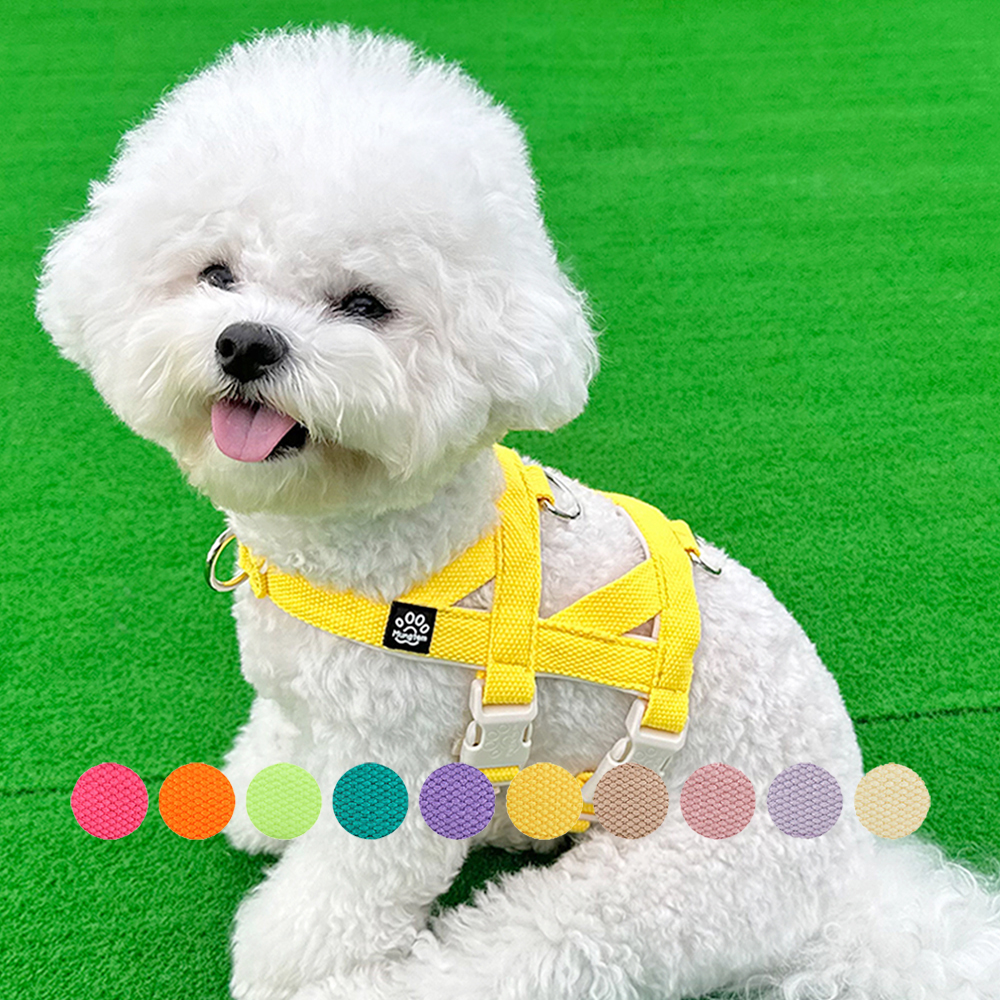 강아지 하네스 탈출방지 앞섬방지 소형견 관절보호 슬개골 앞고리 팔레트