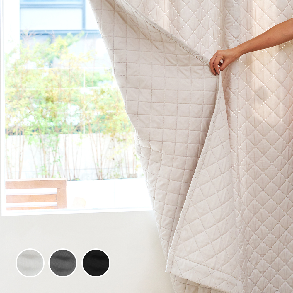 따숨 패딩 방한 커튼(2장)+커튼봉 세트