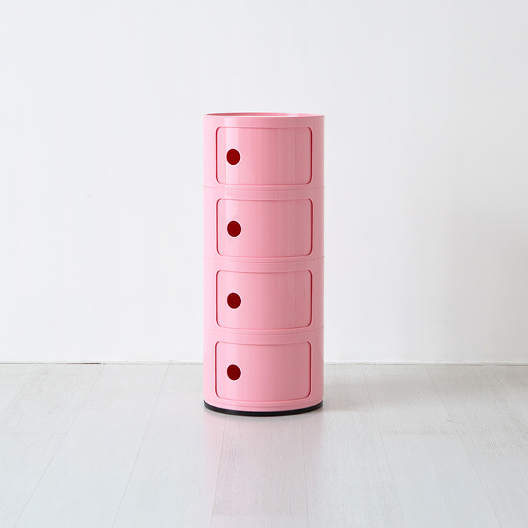 빙그리 원형 슬라이딩 수납장 4단 320mmx765mm, 4단, 그린 2300.2624