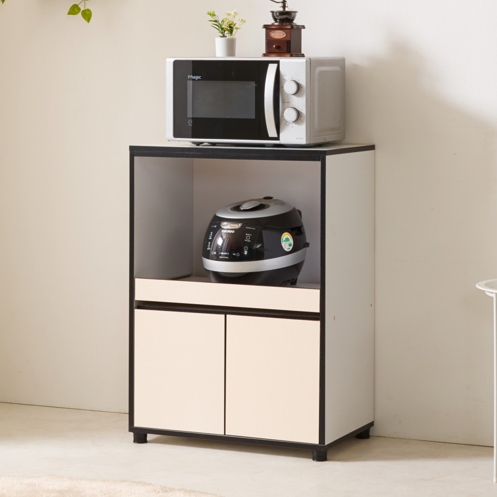 리우 밥솥레일 전기밥솥선반 미니전자렌지대 밥통다이 수납장