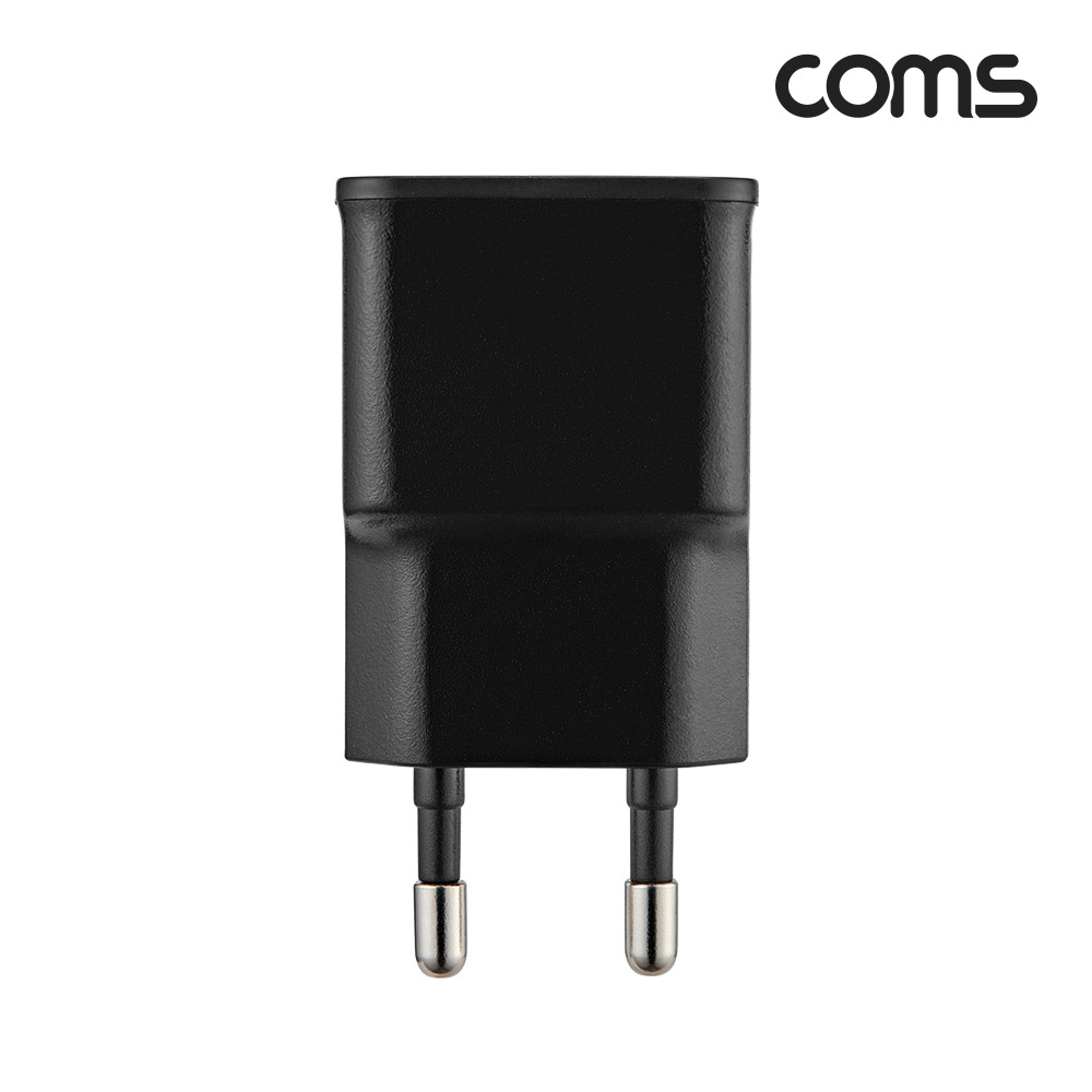 SR2477 Coms 가정용 USB 충전 충전기 5V 1.2A 블랙 - 상세 이미지 2