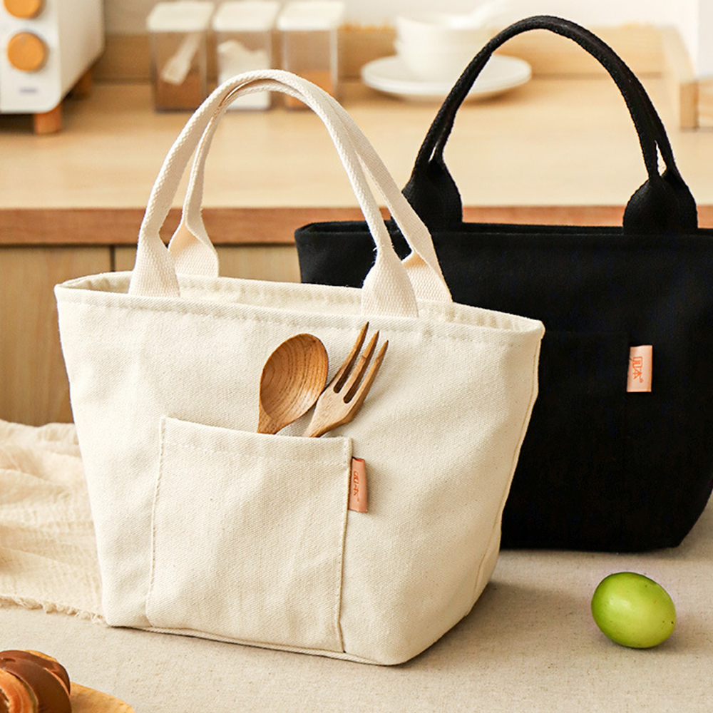 캔버스 보온보냉 도시락가방 소풍 초등 피크닉 직장인 런치백 이유식가방