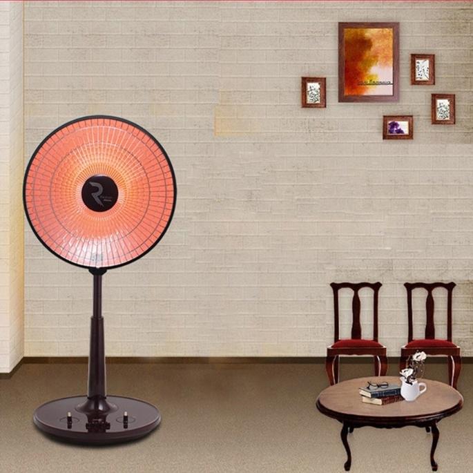 가정용히터 14인치 선풍기형전기히터 캠핑온열기 사무실난로