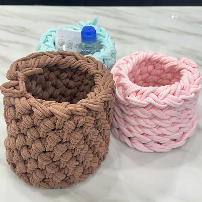 양말목공예 파스텔 원형 연필꽂이 만들기 diy 환경 교육 다용도보관함 - 상세 이미지 4