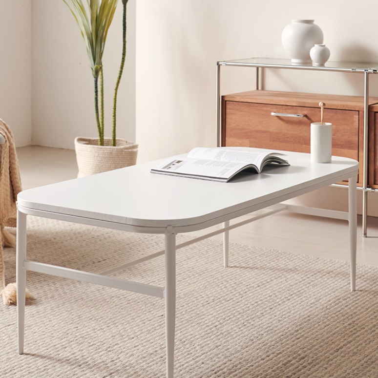 높은 좌식 테이블 소파 철제 거실용 탁자 높은 거실 테이블