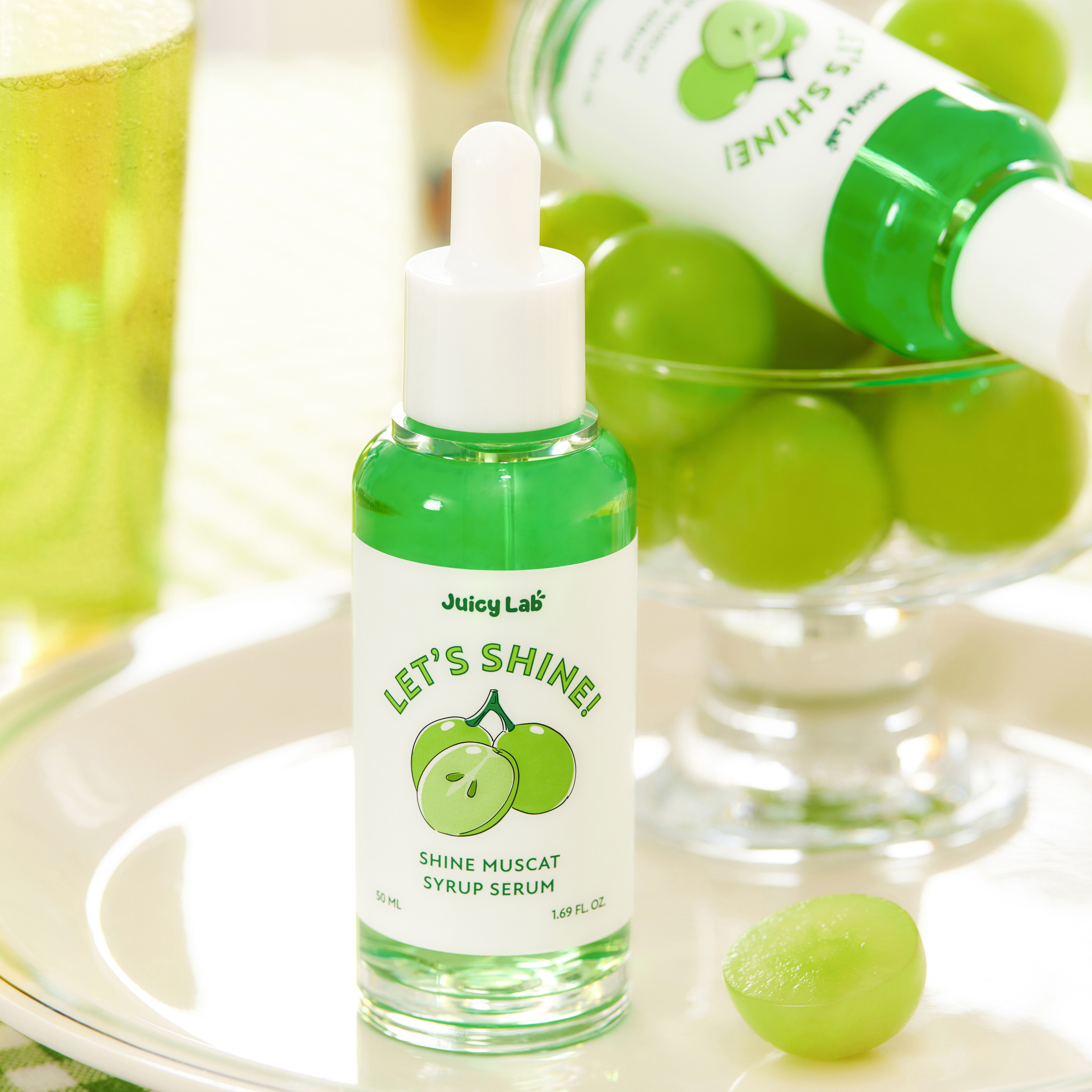 [진정의정석😌] 쥬시랩 렛츠샤인! 샤인머스캣 시럽 세럼 50ml (자장가세럼, 미백, 주름개선, 2중기능성, 고보습) - 상세 이미지 4