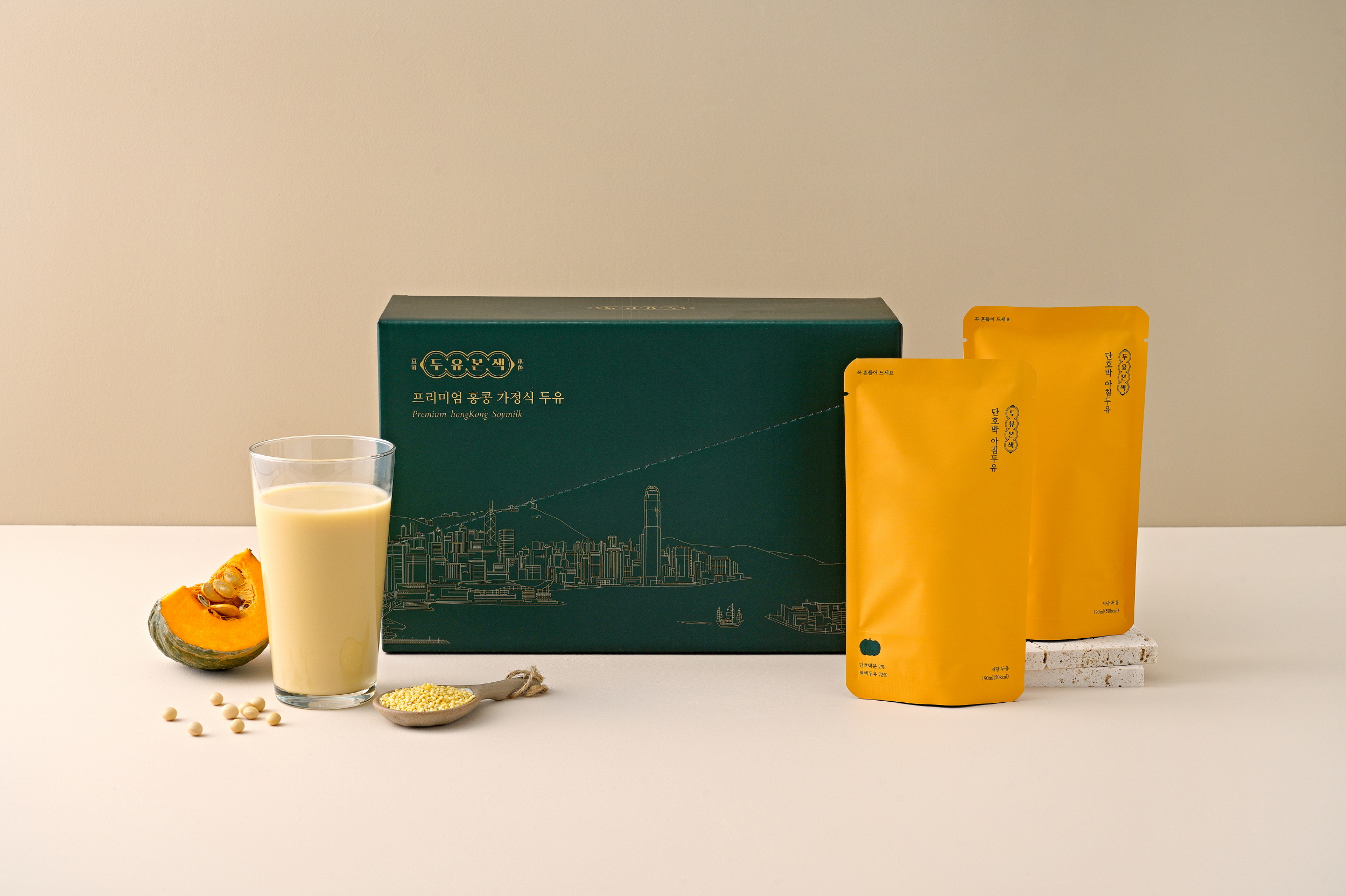 두유본색 홍콩두유 국산콩 무가당 단호박 두유 (10개입)