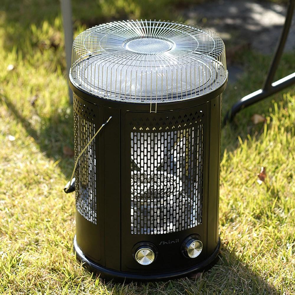 오방난로 하이라이트히터 캠핑용 야외히터 원통형전기난로 SEH-2000HB