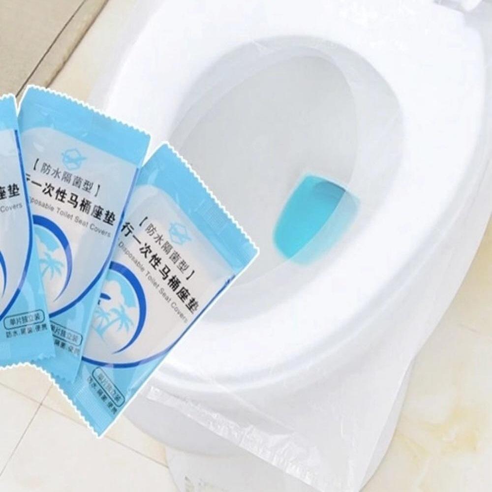 화장실 여행용 변기 비닐 위생 일회용 변기 비닐 커버 50P - 메인 이미지