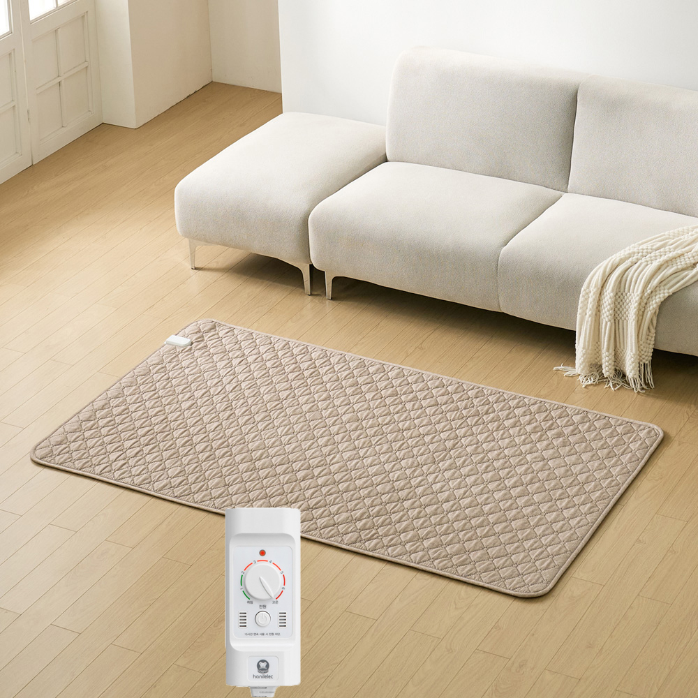 곰표한일 무자계 전자파안심 워셔블 세탁 양면 전기요 따뜻한 1인용 중형