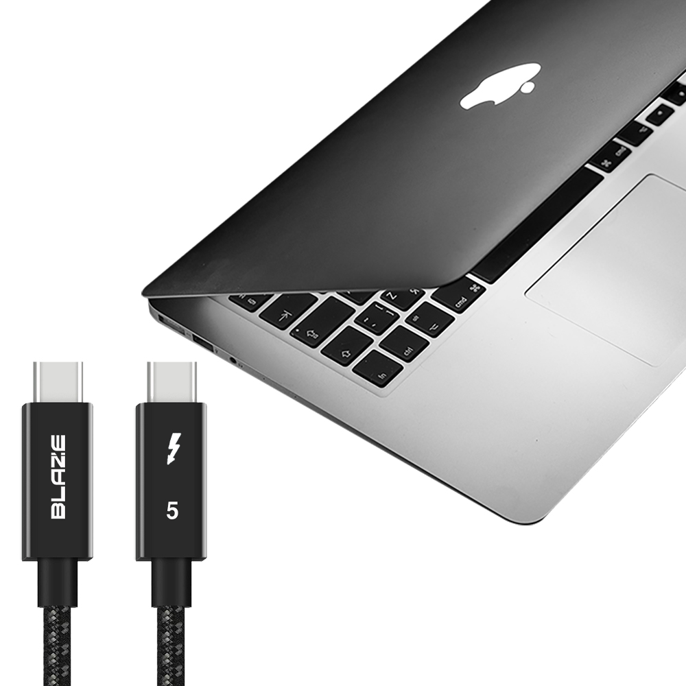 썬더볼트5 케이블 3 4 호환지원 PD3.1 120Gbps 240W 맥북 0.5m, 1개 - 상세 이미지 4