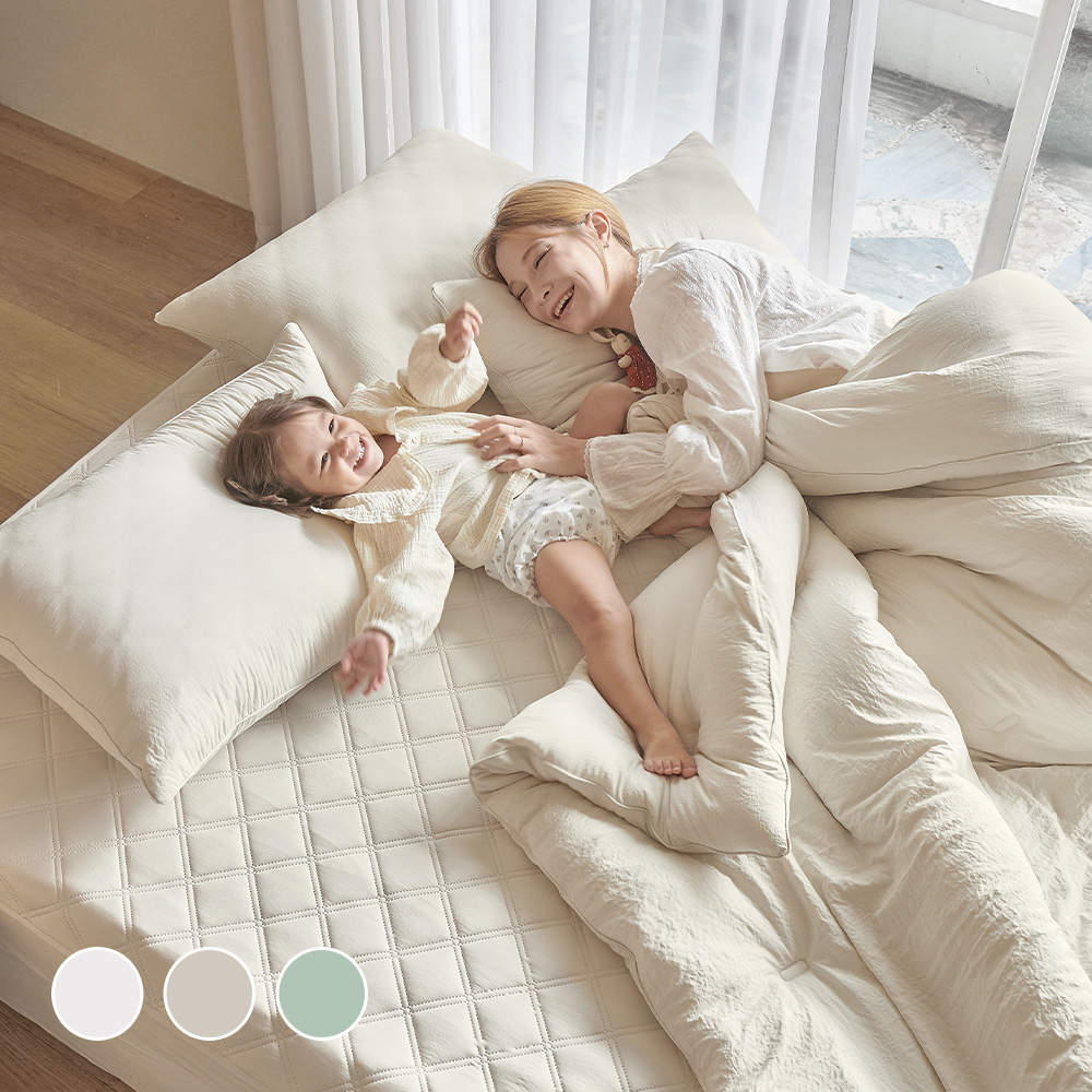 쁘리엘르 퓨어 저소음 알러지케어 사계절 겨울 차렵이불 SS