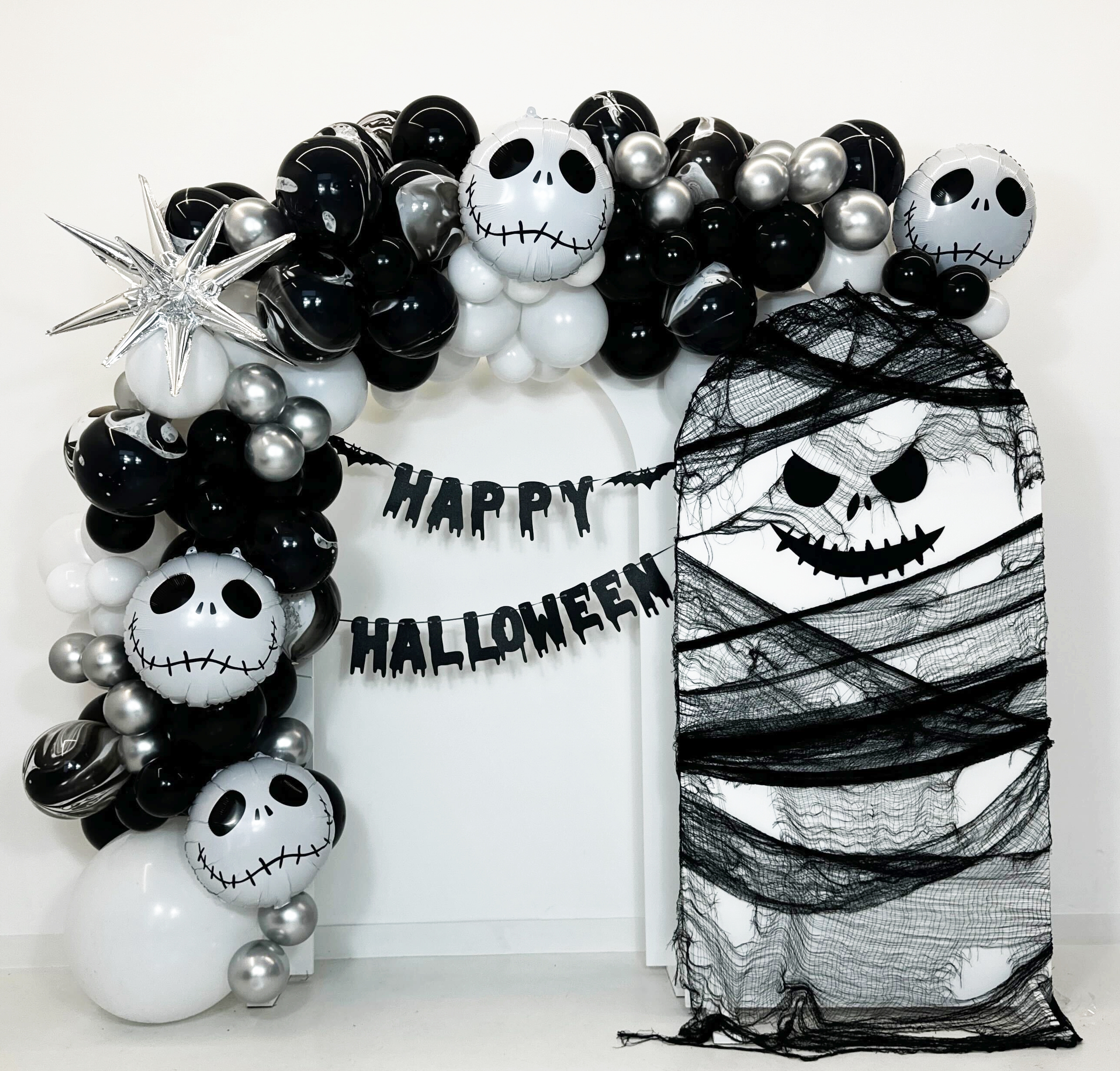 [미소쌤] NEW 할로윈 파티팩 생일 파티 용품 패키지 데코 소품 가랜드 풍선 배경