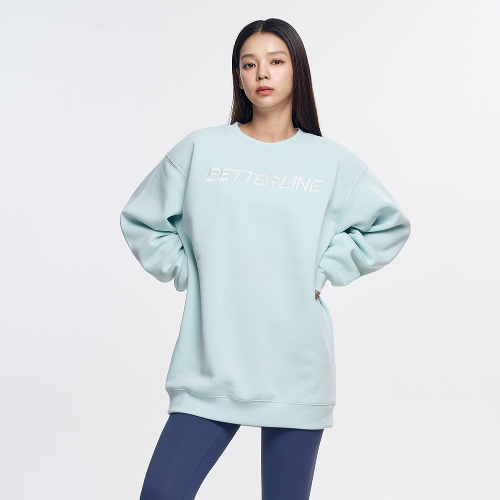 여성 맨투맨 티셔츠 루즈핏 오버핏 빅사이즈 기모 무지 후드티 롱 박스티 - 상세 이미지 4