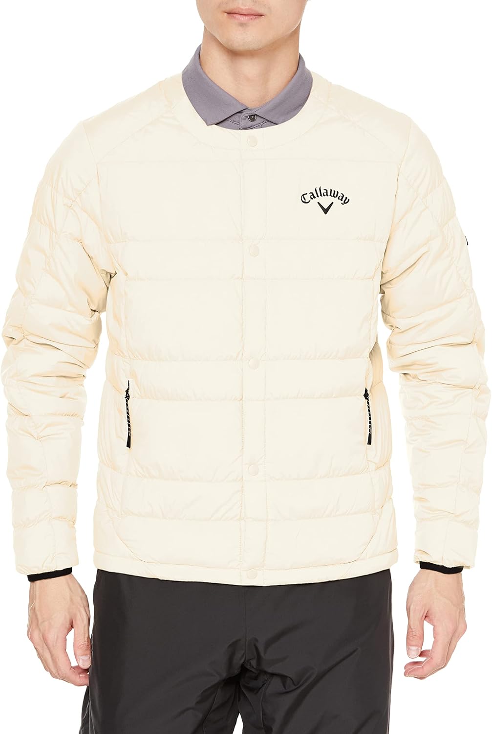 캘러웨이 CALLAWAY 골프 경량 패딩 남성 블루종 C22215106 화이트 - 메인 이미지