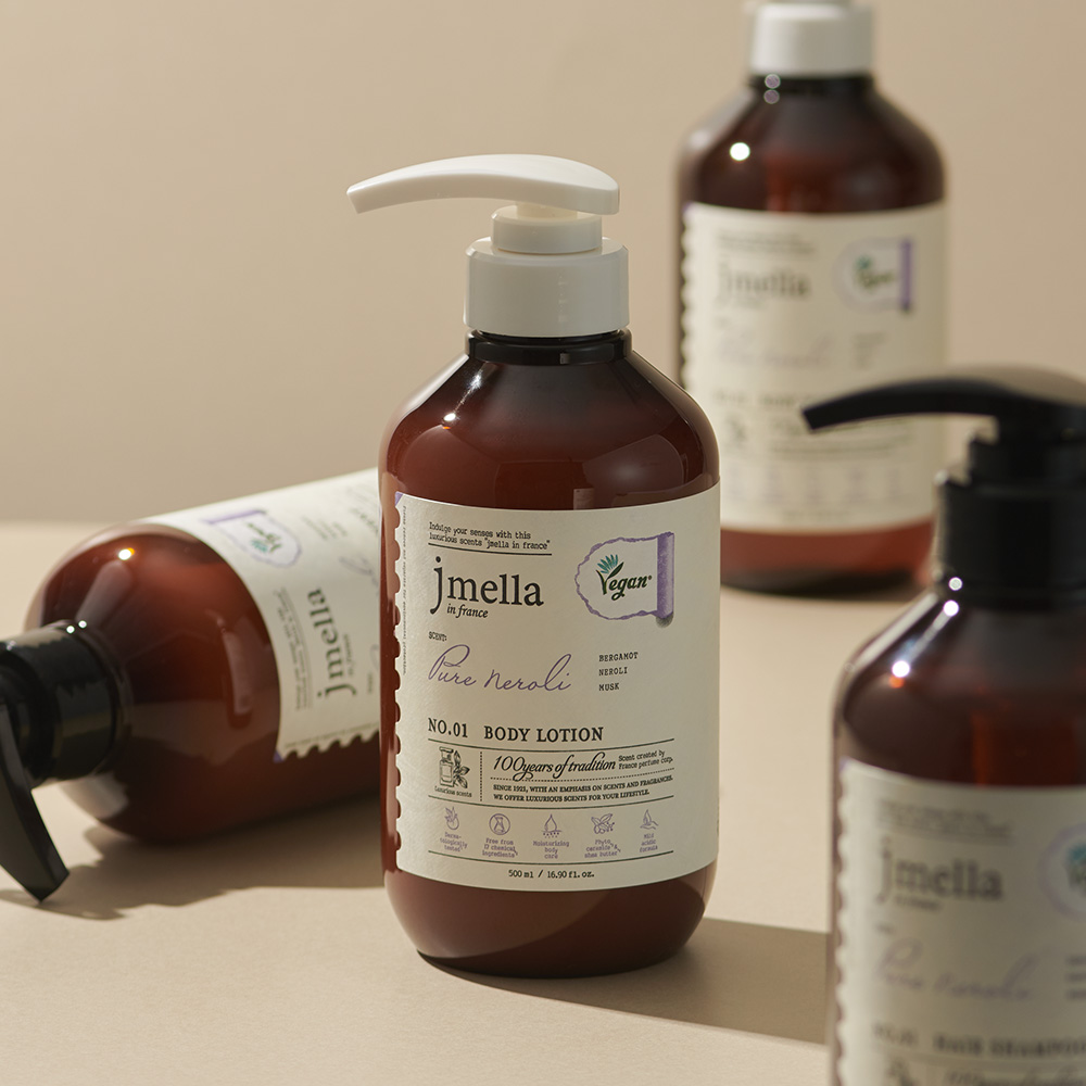 제이멜라 인 프랑스 퓨어 네롤리 비건 바디케어 2종 워시 500ml + 로션 500ml - 상세 이미지 2