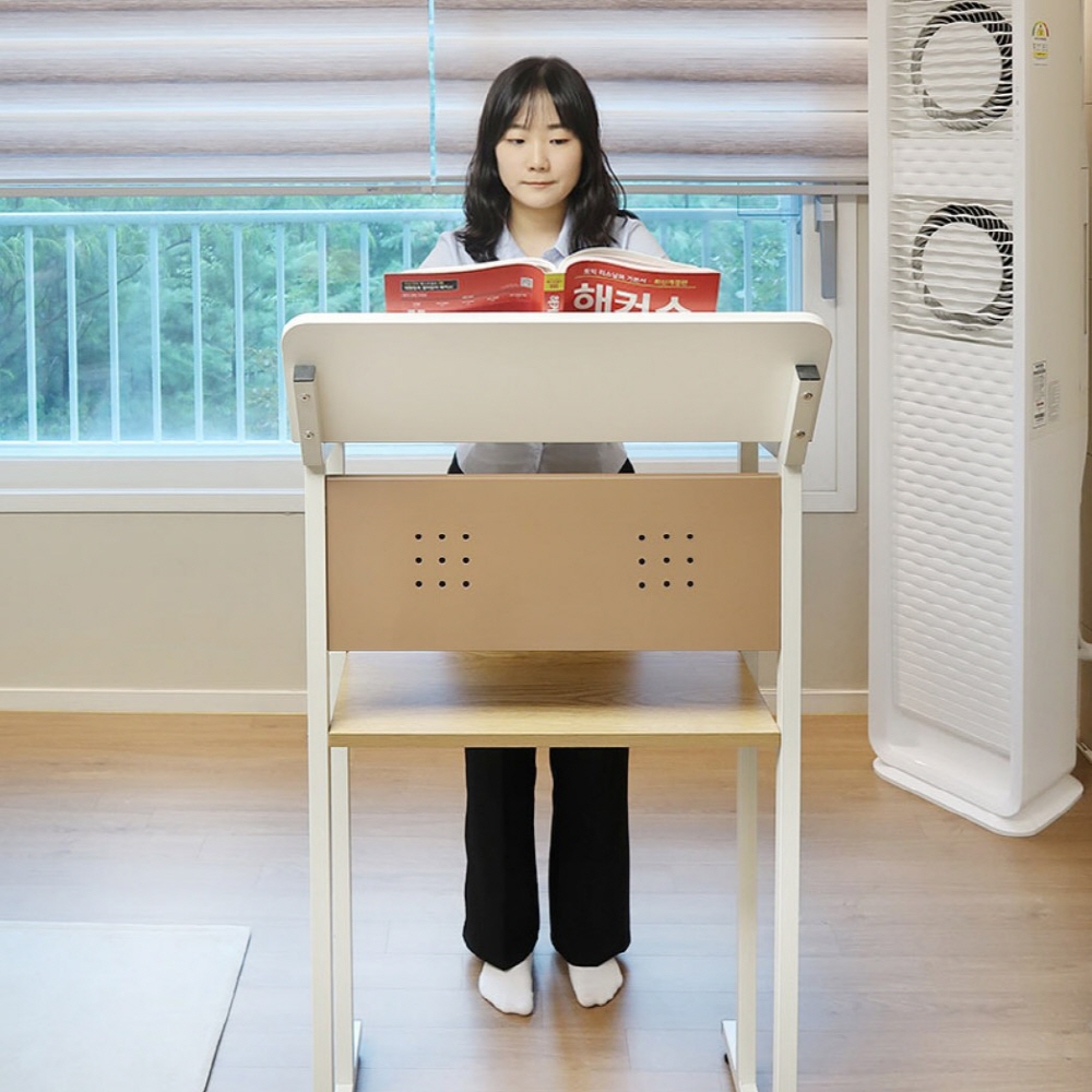 키다리 책상 서서 공부하는 허리디스크 학교 스탠딩 목디스크 쓰는 서있는 - 상세 이미지 2