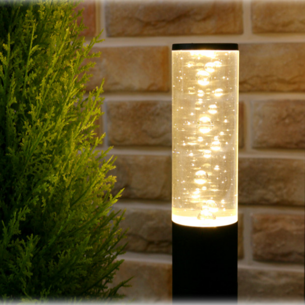 LED 원형 전기 정원등 잔디등 가로등 열주등 외등 블랙/46cm - 상세 이미지 2