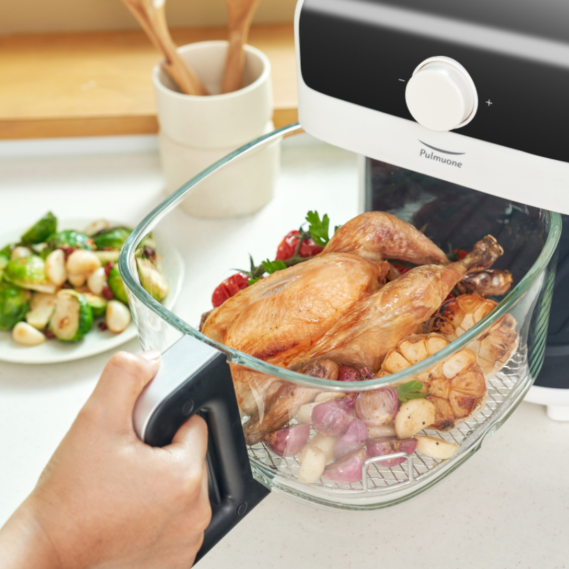 풀무원 글라스쿡 4.5L 스팀 에어프라이어 AB04D10VG