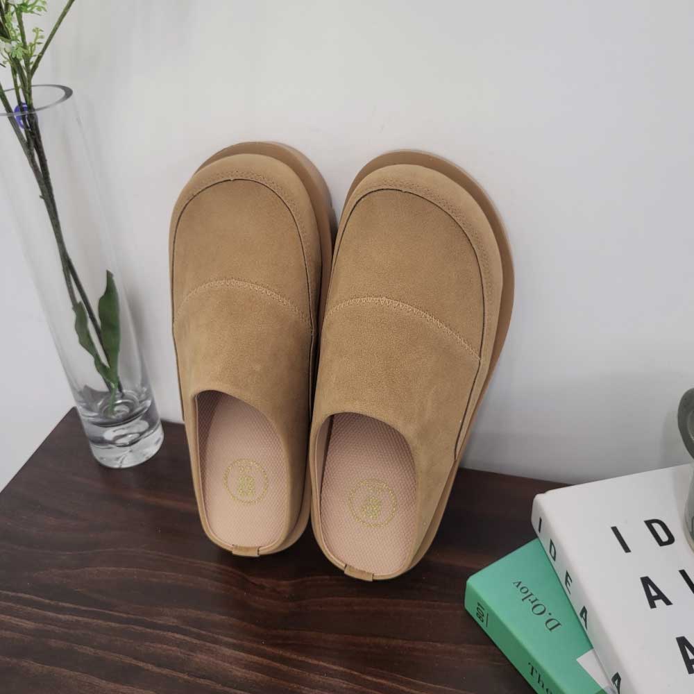 남자슬리퍼 키높이 발편한 슬리퍼 커플 뮬 통굽 신발 5cm 이미지 8