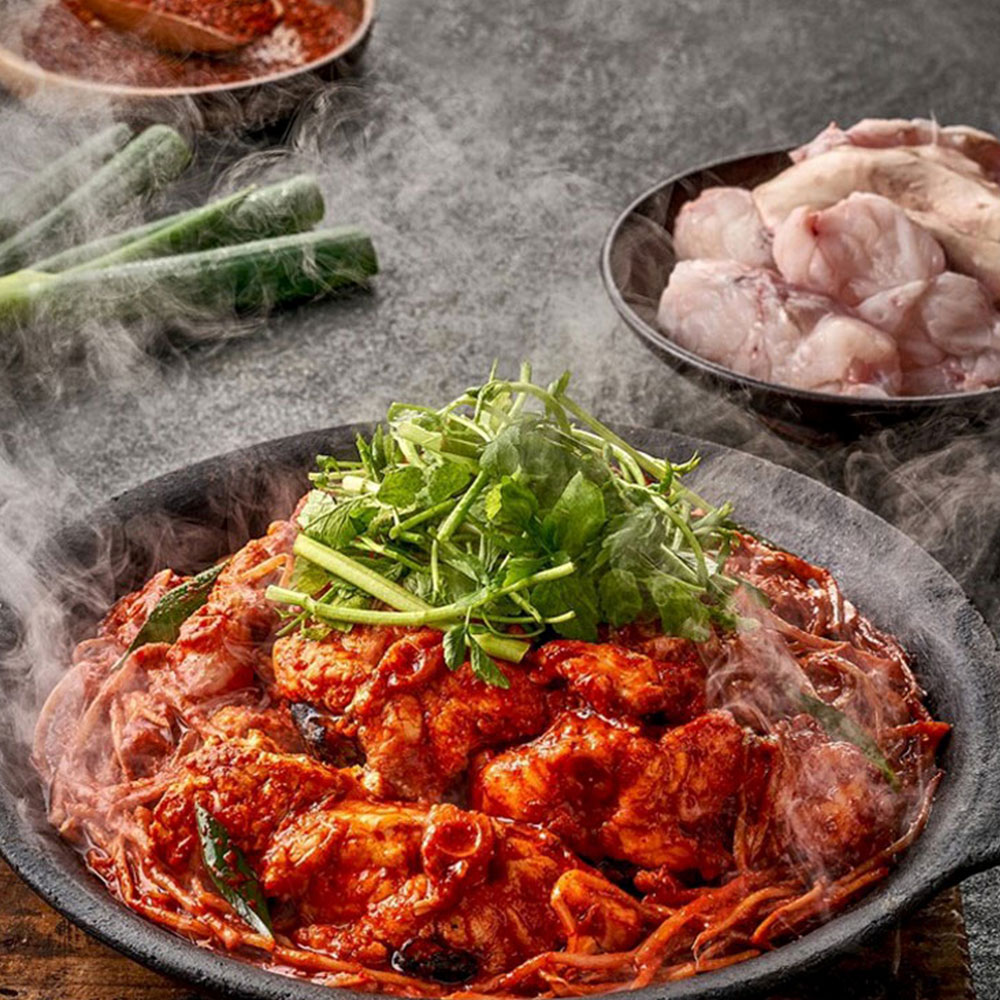 [포항맛집]냉장 아구찜 밀키트 1.2kg 3인분 /냉장 야채 아귀찜 해와바다 : 해와바다