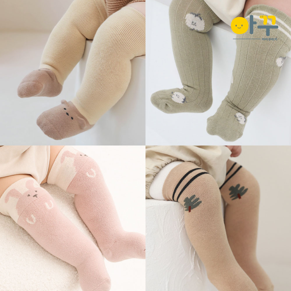 아기니삭스 여아니삭스 신생아니삭스 키즈 아동 돌 반스타킹 미끄럼방지양말 베이비 - 상품 이미지