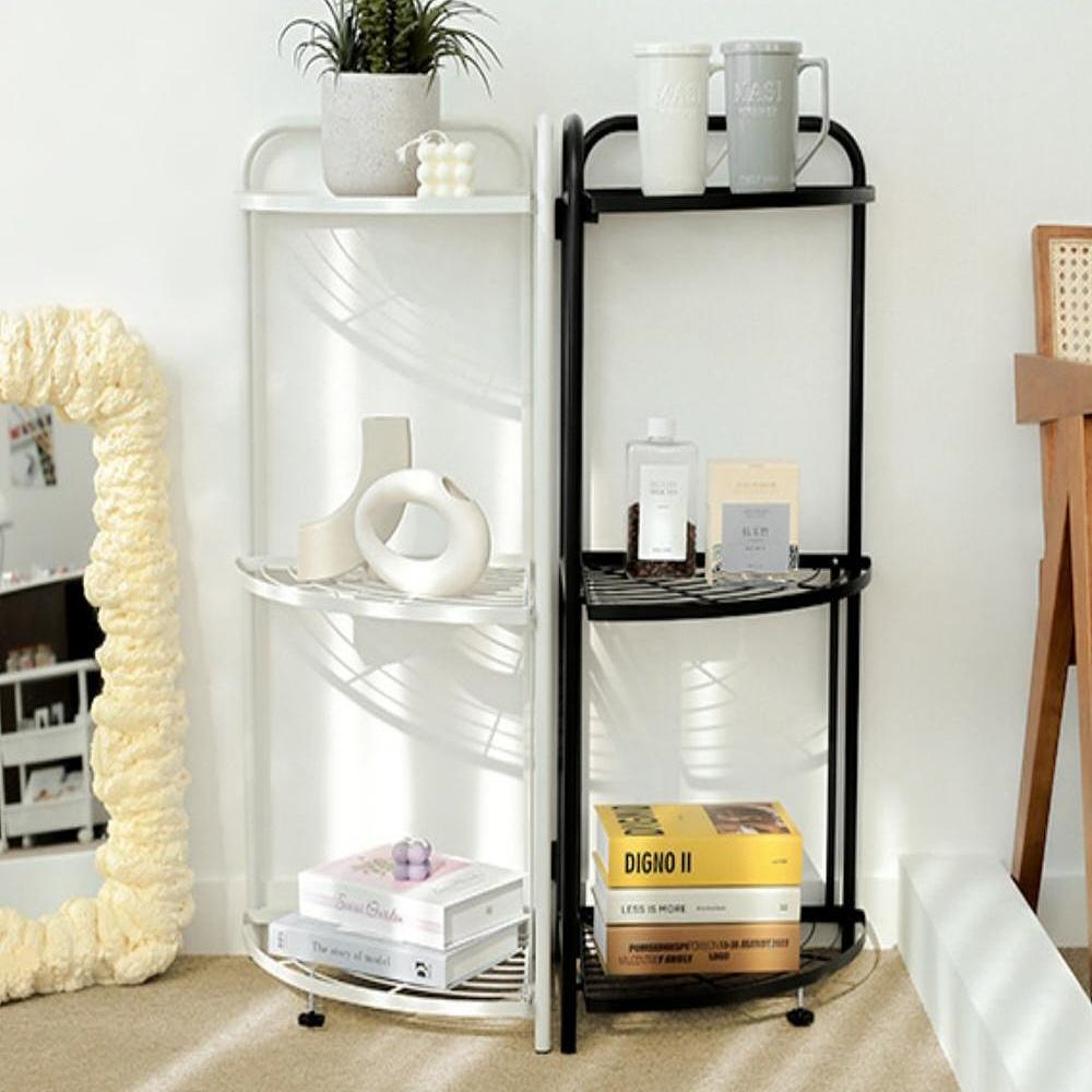 세탁실 코너 선반 3단 욕실 다용도실 코너 선반 스탠드형