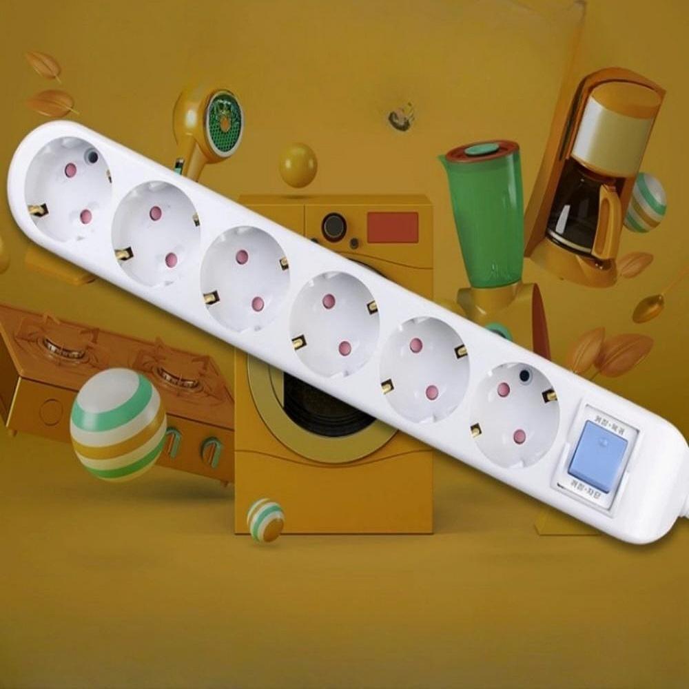 전기 문어발 콘센트 3m 긴 멀티탭 6구