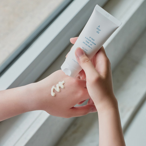 아말다 엔트리 선크림 50g(SPF50+) 백탁X 눈시림X 자외선차단제 톤업+증정품 - 상세 이미지 2