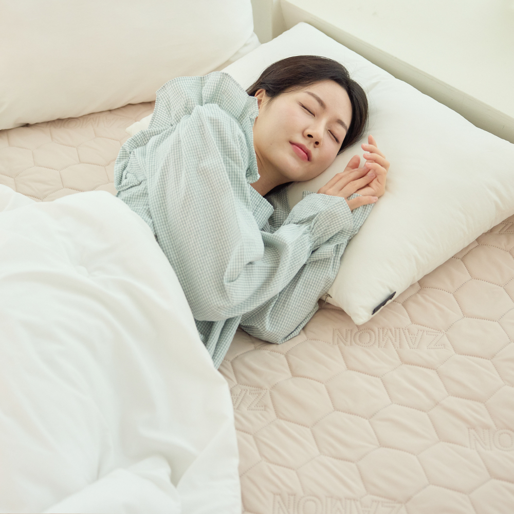 잠온 토퍼형 탄소매트 전기요 카본 전기매트 침대 전기장판 EMF 탄소 그래핀 싱글