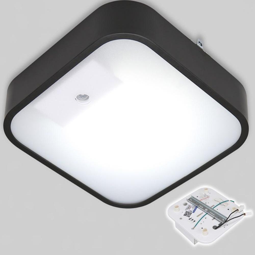 주광색 led 발코니 센서등 신발장 천장 센서등 사각