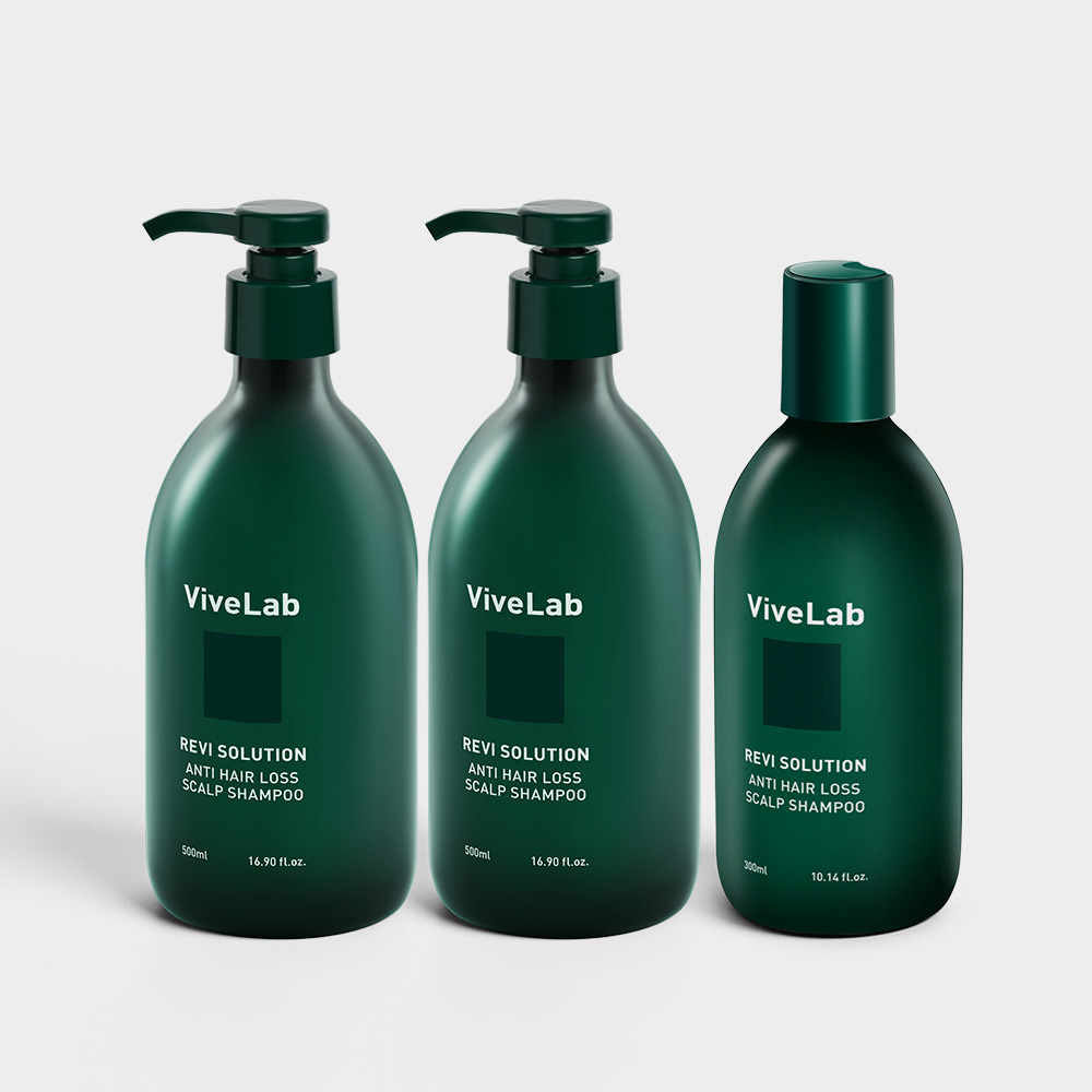 바이브랩 4주 솔루션 탈모 완화 초록 탈모샴푸 2 SET (300ml+500ml x2) - 상품 이미지
