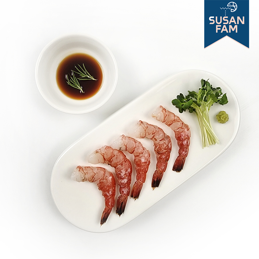 자연산 여수 깐 달마새우 200g 손질 새우회 - 상세 이미지 3