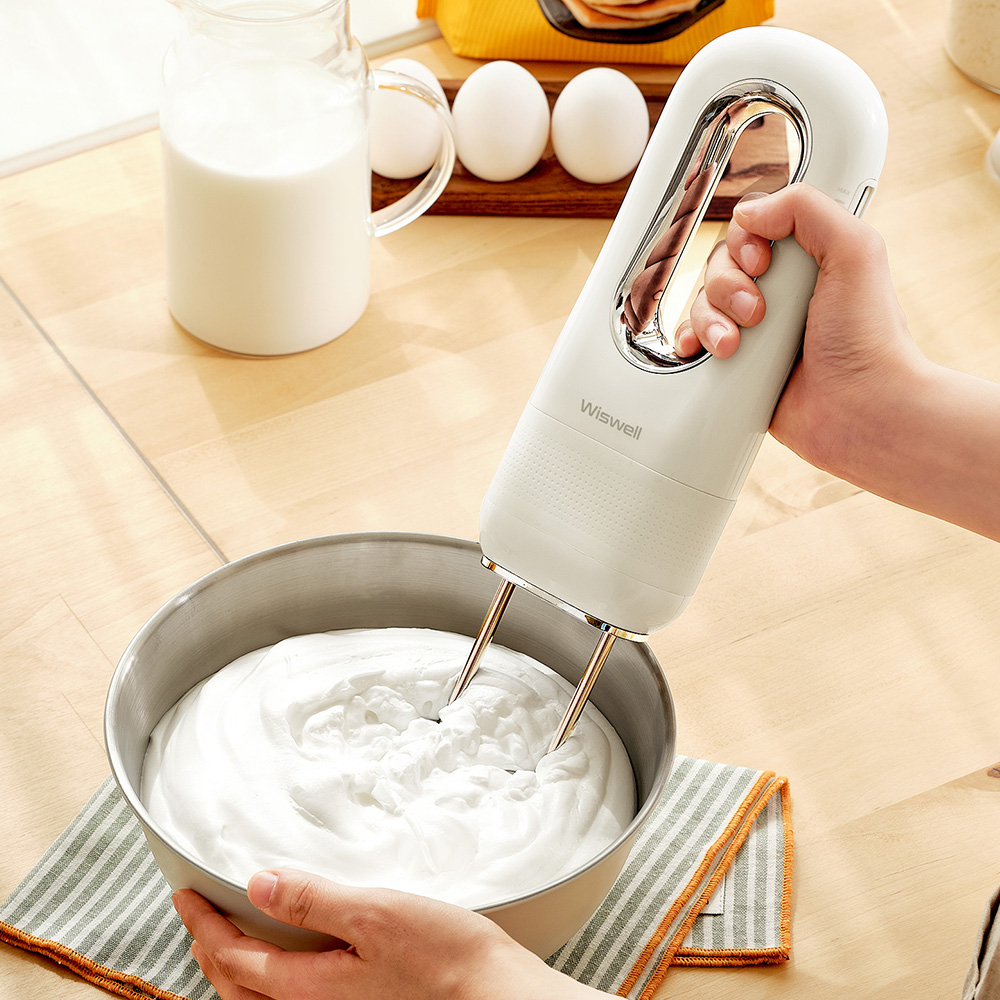 위즈웰 무선 AIR 휘핑기 머랭기계 거품 전동 자동 휴대용 베이킹 핸드믹서기