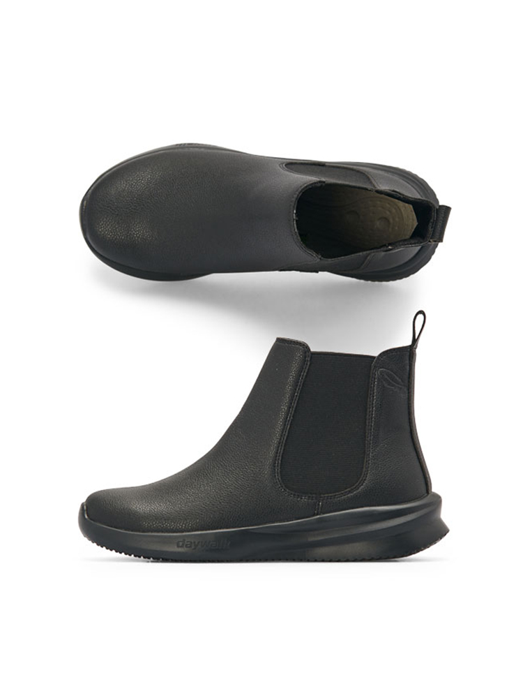 데이워크 발편한 아치깔창 여성 앵클부츠 머지 유광블랙 (DW6002-BK) - 상품 이미지