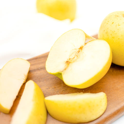 시나노골드 황금 사과 클로즈업