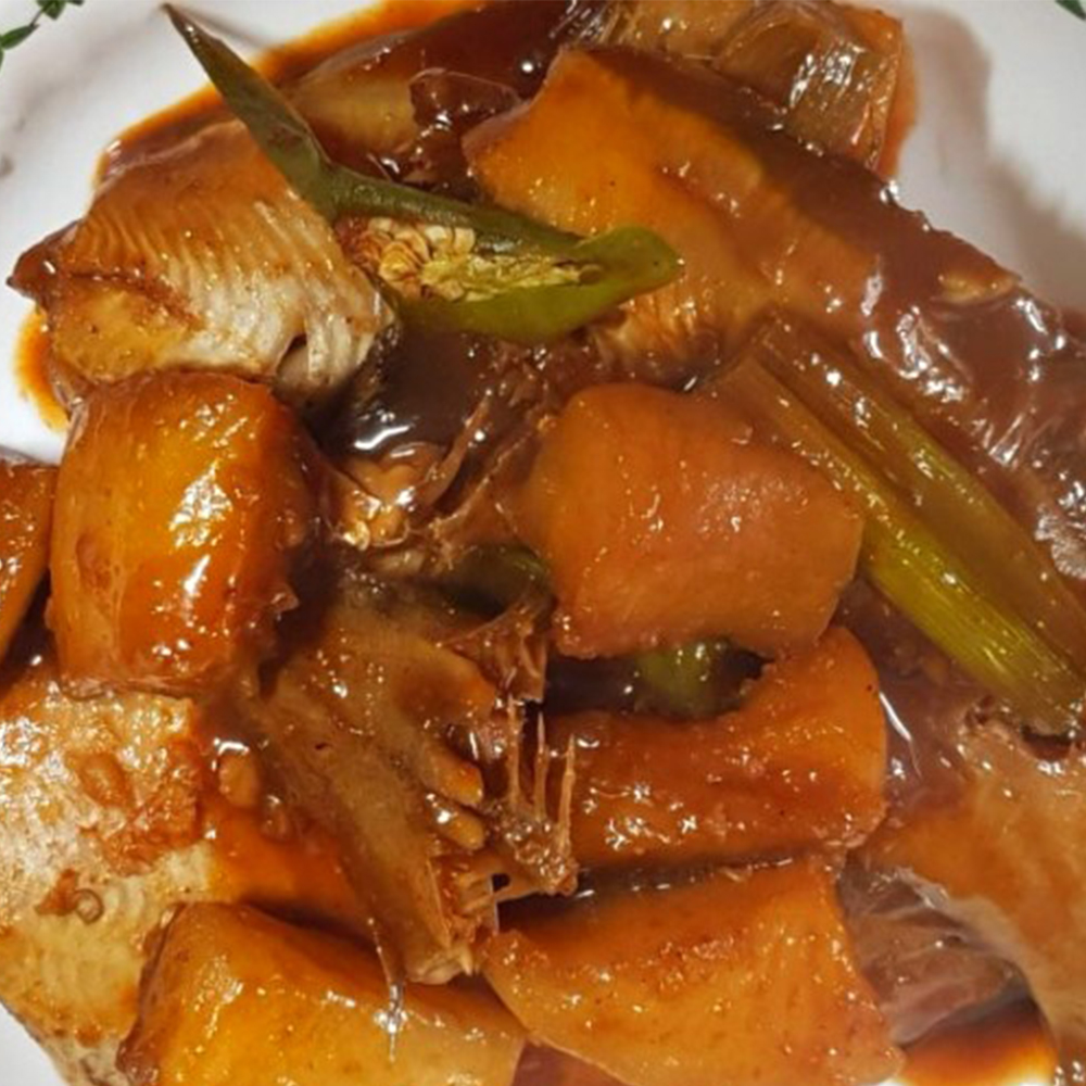 [포항맛집]반건조 매콤 가자미조림 1.2kg 3인분 / 냉장 야채포함 해와바다 - 상세 이미지 4