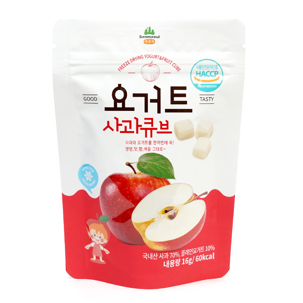요거트 사과 큐브 파우치 (16g) 아이간식 - 상세 이미지 2