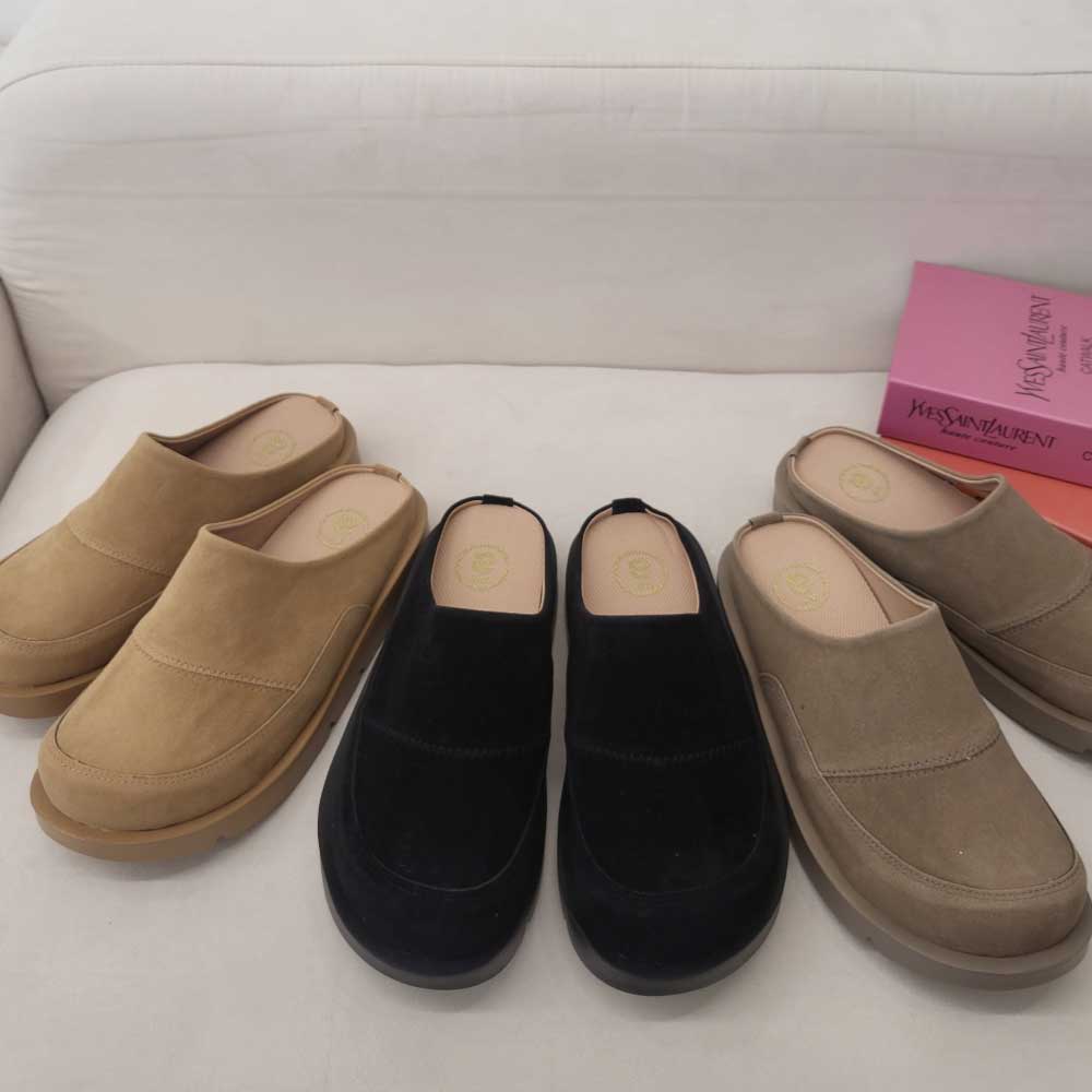 남자슬리퍼 키높이 발편한 슬리퍼 커플 뮬 통굽 신발 5cm - 상세 이미지 4