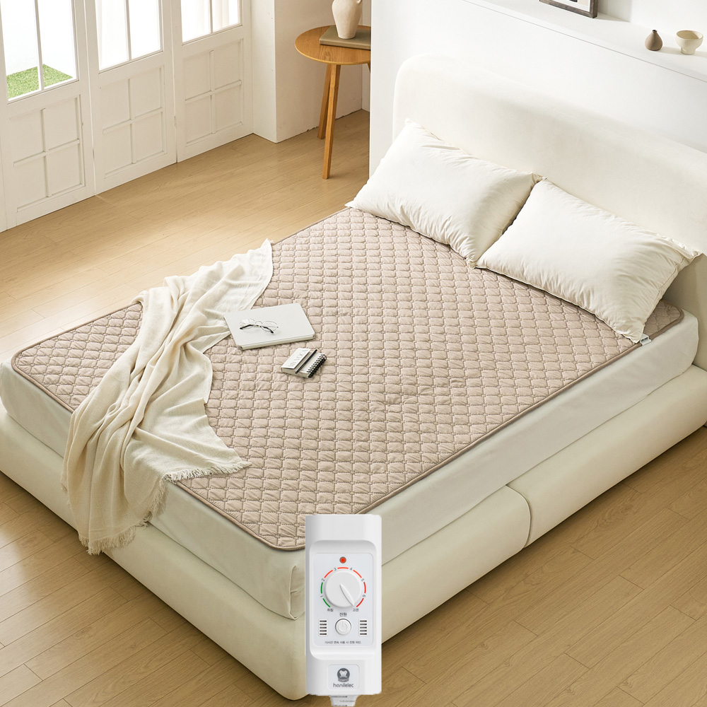 곰표한일 무자계 전자파안심 워셔블 세탁 양면 전기요 따뜻한 2인용전기요 대형