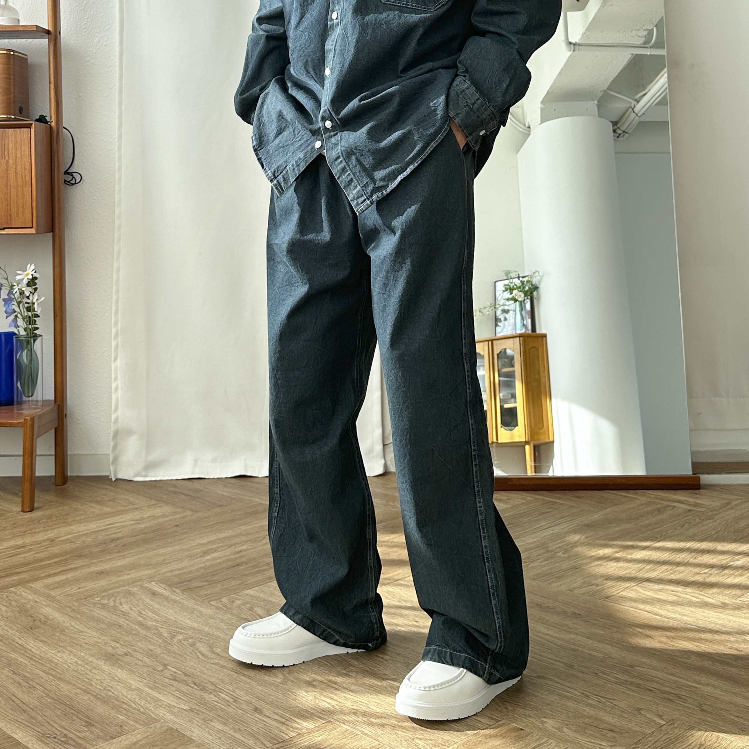 남자 왈라비 스웨이드 모카신 키높이 5cm 구두 3color - 상세 이미지 4