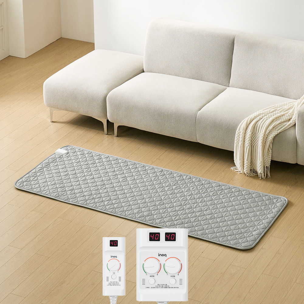 겨울 전자파 안심 카본 탄소 EMF 더블 그레이 2인용 전기요