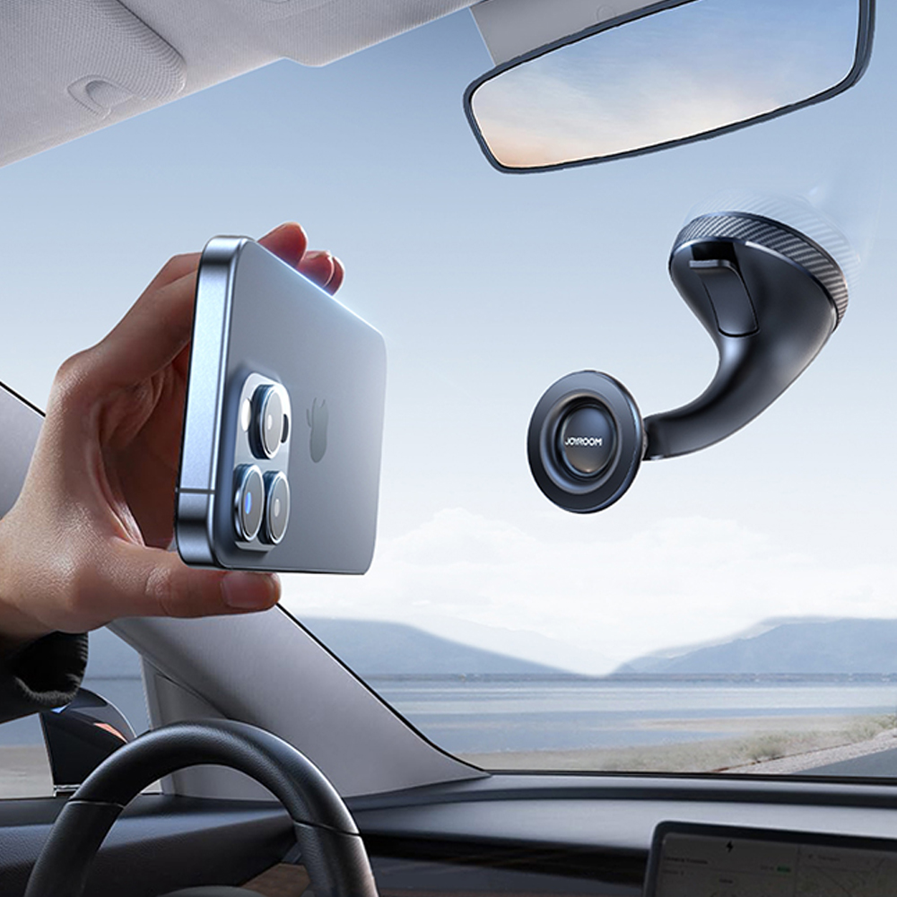 에어그립 조이룸 차량용 유리흡착 대쉬보드 맥세이프 핸드폰 거치대 360 회전 자석