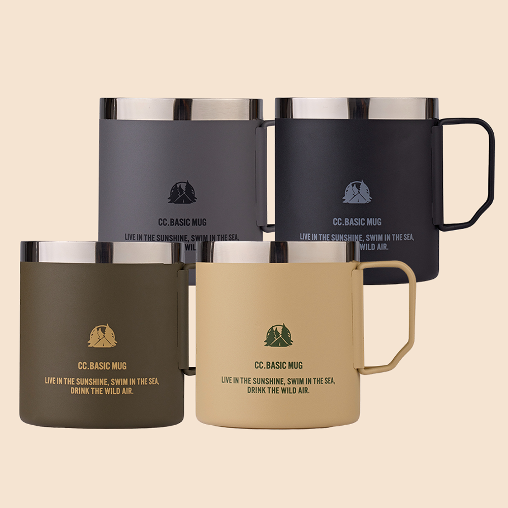 카고컨테이너 베이직 머그 잔 450ml 캠핑 더블월 컵 등산