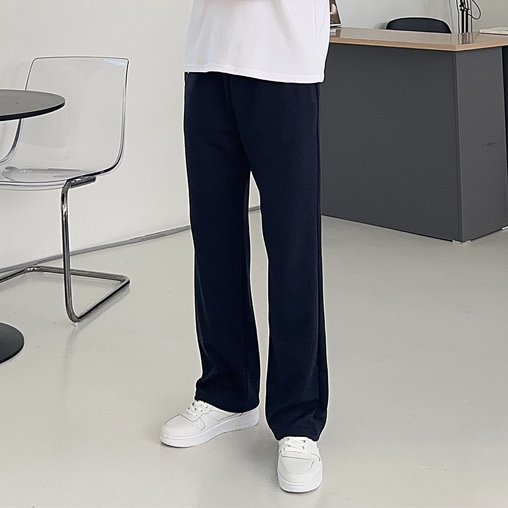 남자 바지 트레이닝 밴딩 팬츠 스판 남자 와이드팬츠 - 상세 이미지 3