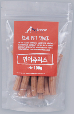 펫브라더 애견 강아지 수제간식 연어츄러스 Soft 100g - 상품 이미지