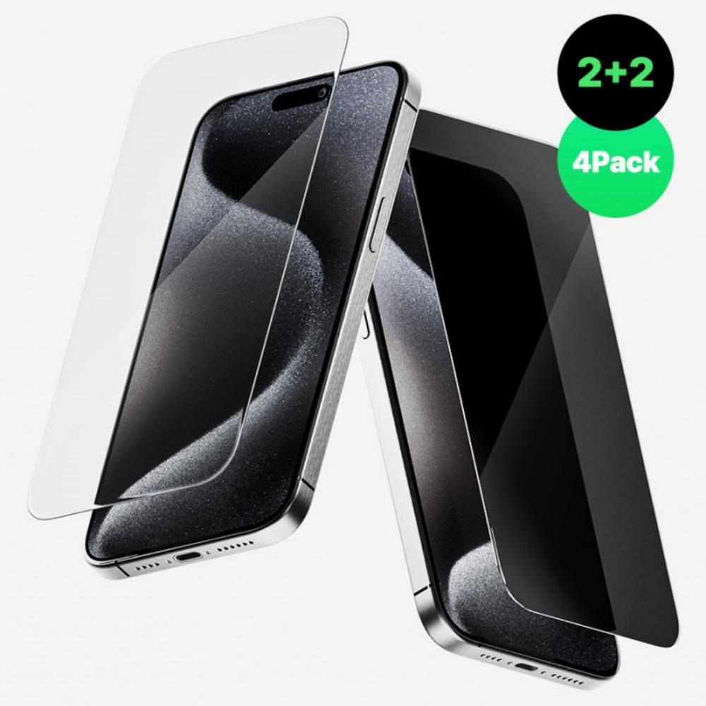 갤럭시와이드7 사생활 보호 강화유리 필름 세트 SM-M156S - 상세 이미지 2