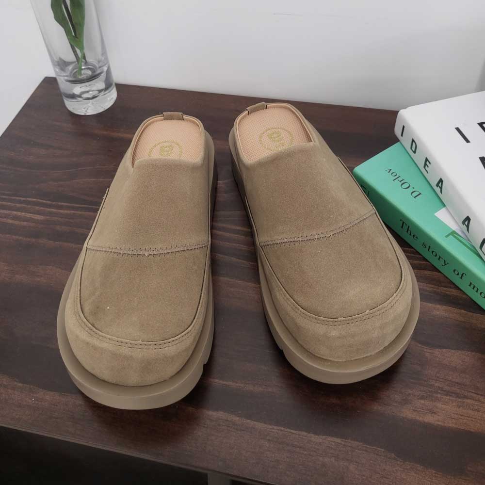 남자슬리퍼 키높이 발편한 슬리퍼 커플 뮬 통굽 신발 5cm - 상세 이미지 2